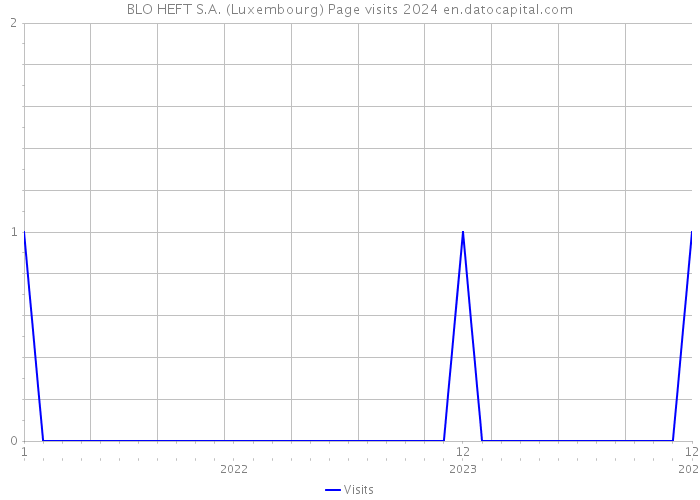 BLO HEFT S.A. (Luxembourg) Page visits 2024 