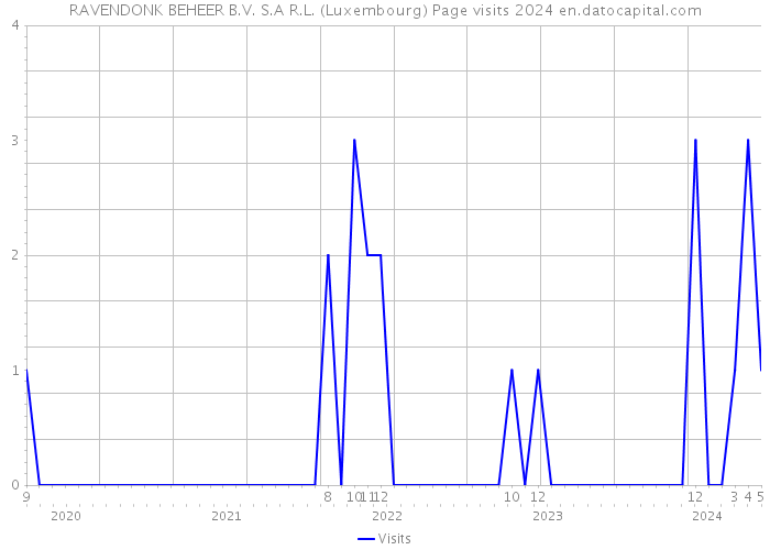 RAVENDONK BEHEER B.V. S.A R.L. (Luxembourg) Page visits 2024 