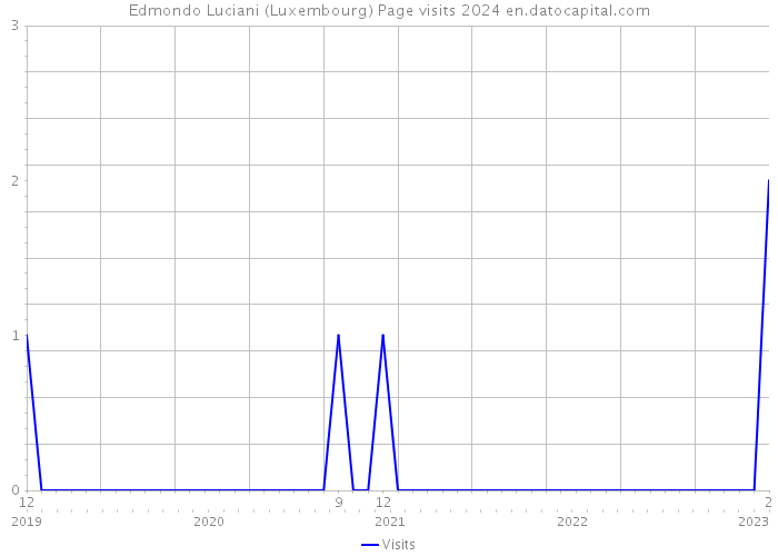 Edmondo Luciani (Luxembourg) Page visits 2024 
