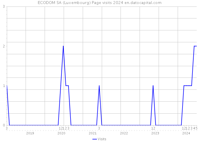 ECODOM SA (Luxembourg) Page visits 2024 