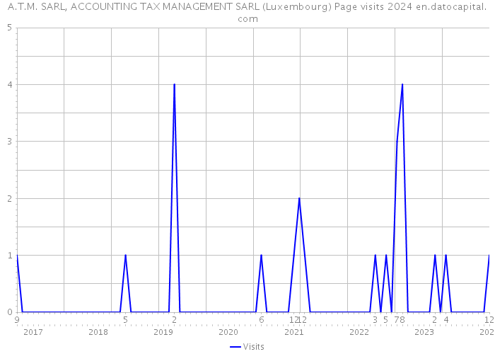 A.T.M. SARL, ACCOUNTING TAX MANAGEMENT SARL (Luxembourg) Page visits 2024 