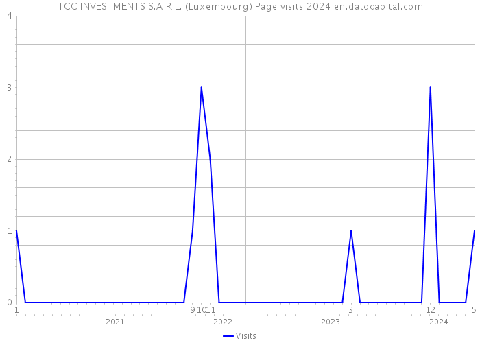 TCC INVESTMENTS S.A R.L. (Luxembourg) Page visits 2024 