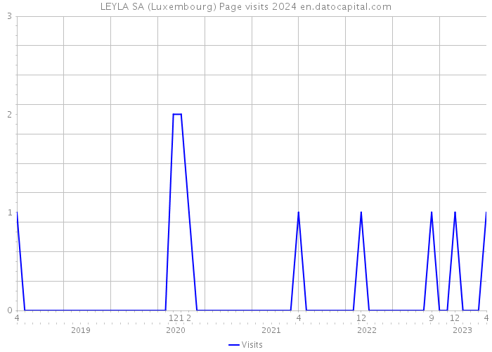 LEYLA SA (Luxembourg) Page visits 2024 