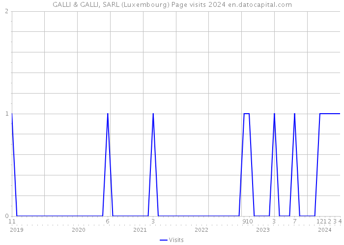 GALLI & GALLI, SARL (Luxembourg) Page visits 2024 