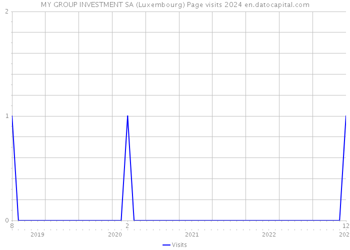 MY GROUP INVESTMENT SA (Luxembourg) Page visits 2024 