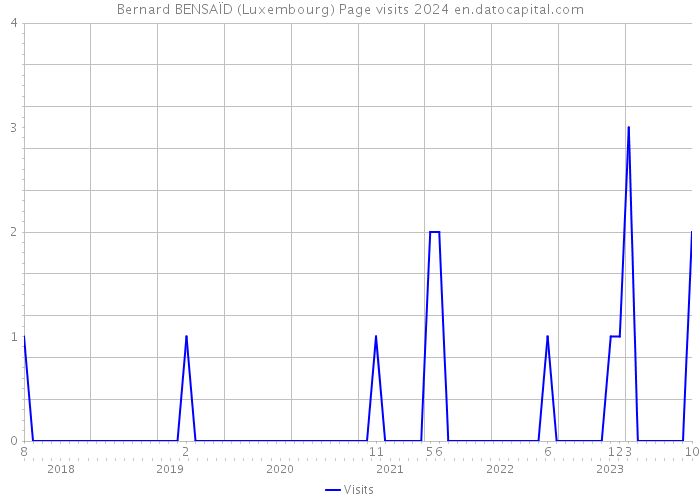 Bernard BENSAÏD (Luxembourg) Page visits 2024 