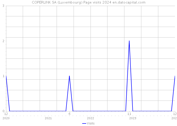 COPERLINK SA (Luxembourg) Page visits 2024 