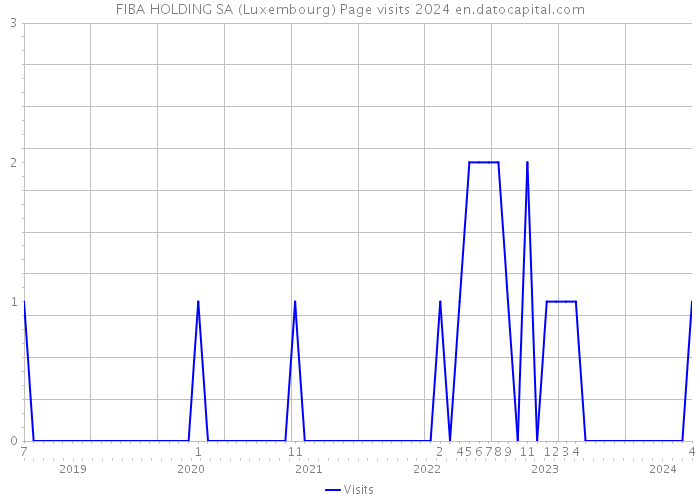 FIBA HOLDING SA (Luxembourg) Page visits 2024 