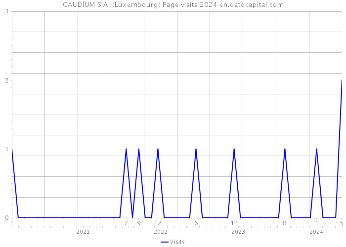 GAUDIUM S.A. (Luxembourg) Page visits 2024 