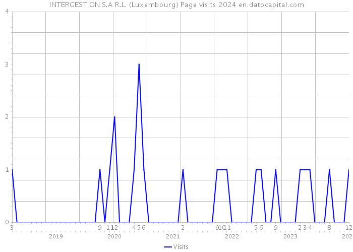 INTERGESTION S.A R.L. (Luxembourg) Page visits 2024 