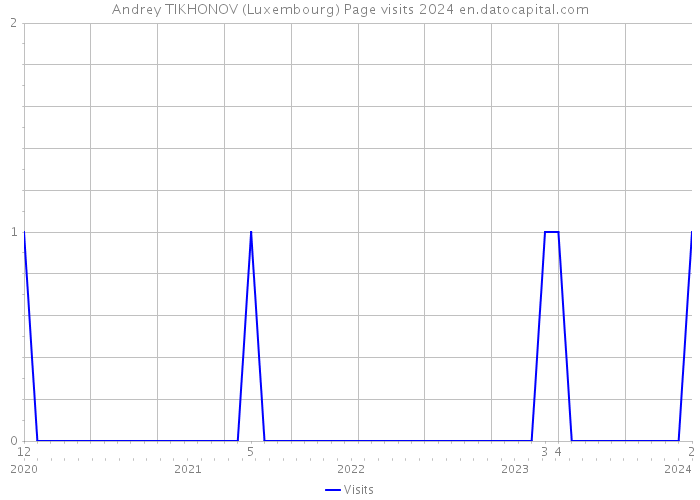 Andrey TIKHONOV (Luxembourg) Page visits 2024 