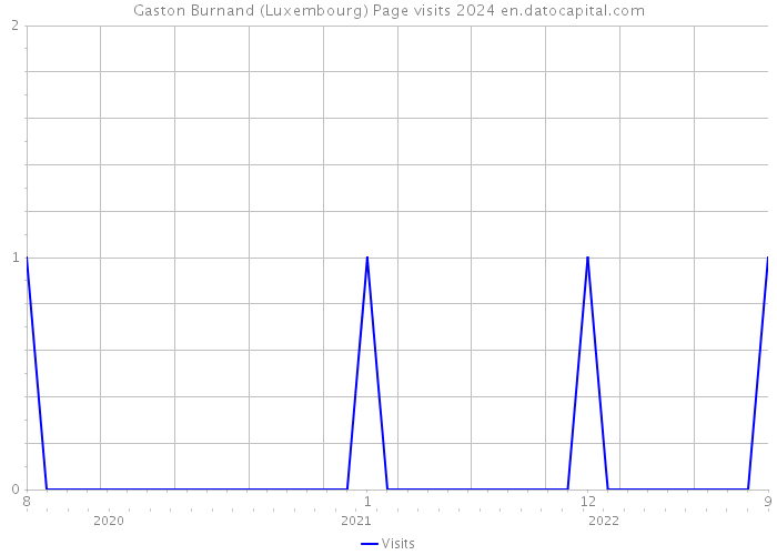Gaston Burnand (Luxembourg) Page visits 2024 