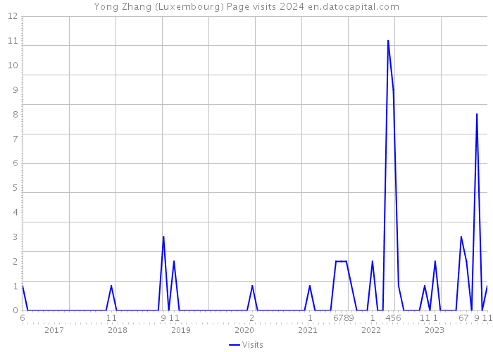 Yong Zhang (Luxembourg) Page visits 2024 
