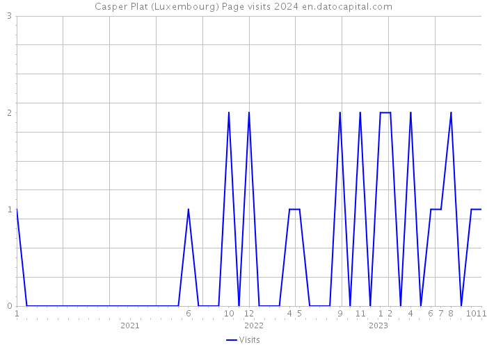 Casper Plat (Luxembourg) Page visits 2024 