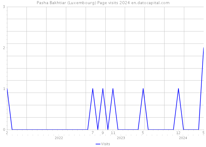 Pasha Bakhtiar (Luxembourg) Page visits 2024 