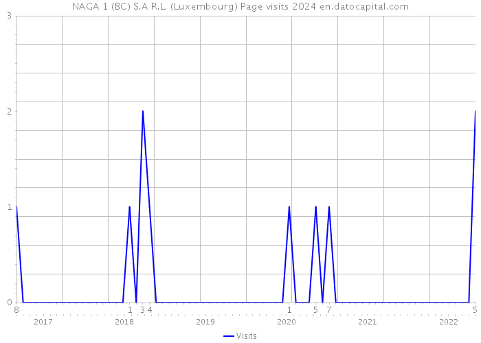 NAGA 1 (BC) S.A R.L. (Luxembourg) Page visits 2024 