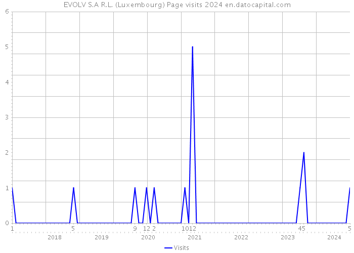 EVOLV S.A R.L. (Luxembourg) Page visits 2024 