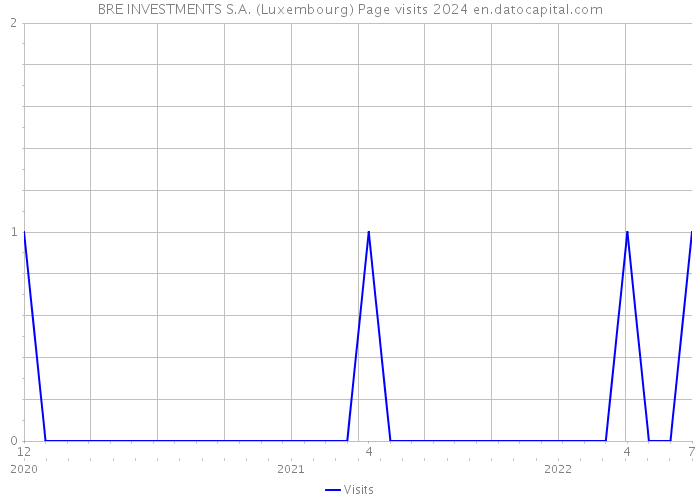 BRE INVESTMENTS S.A. (Luxembourg) Page visits 2024 