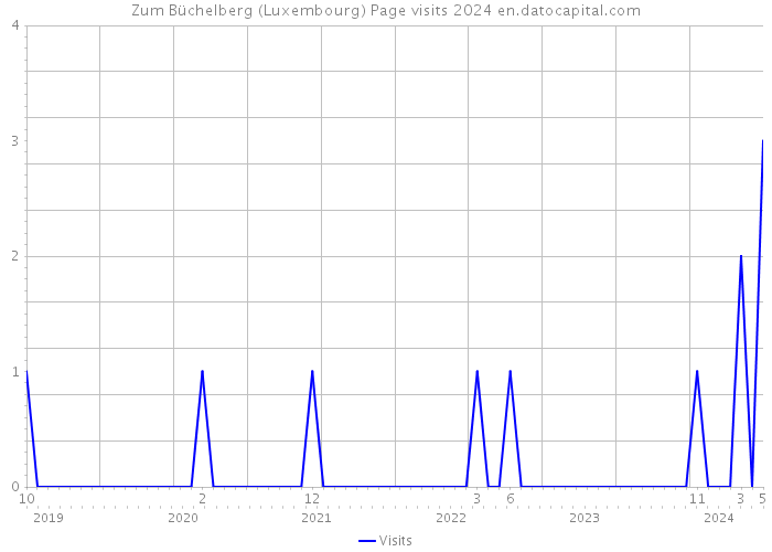 Zum Büchelberg (Luxembourg) Page visits 2024 