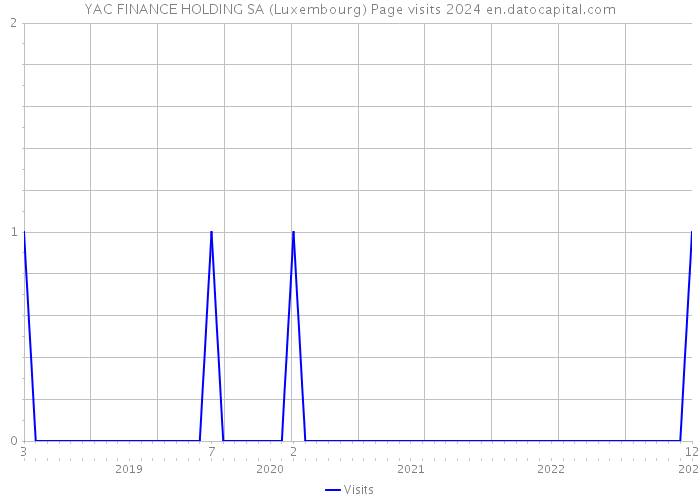 YAC FINANCE HOLDING SA (Luxembourg) Page visits 2024 