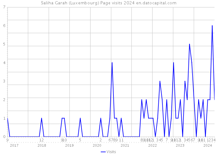 Saliha Garah (Luxembourg) Page visits 2024 