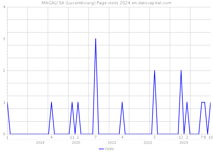 MAGALI SA (Luxembourg) Page visits 2024 