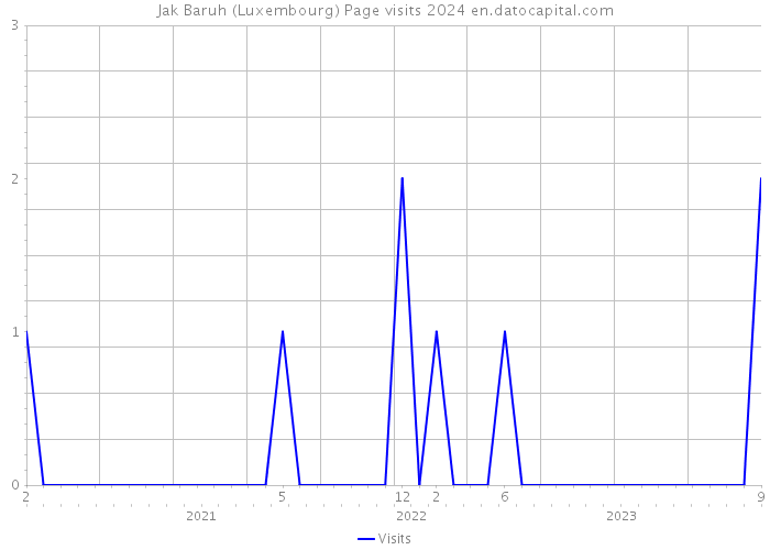 Jak Baruh (Luxembourg) Page visits 2024 