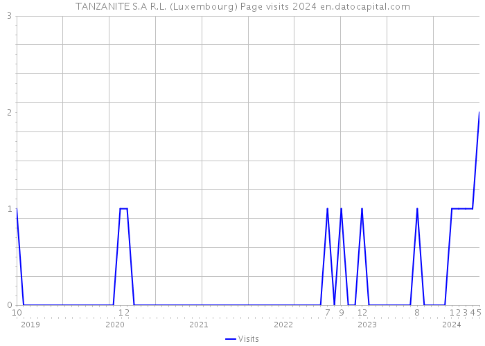 TANZANITE S.A R.L. (Luxembourg) Page visits 2024 
