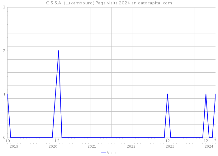 C 5 S.A. (Luxembourg) Page visits 2024 