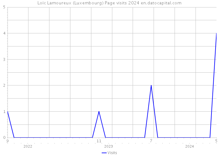 Loïc Lamoureux (Luxembourg) Page visits 2024 