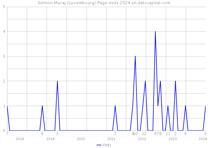 Selmon Mucaj (Luxembourg) Page visits 2024 