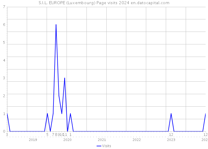 S.I.L. EUROPE (Luxembourg) Page visits 2024 