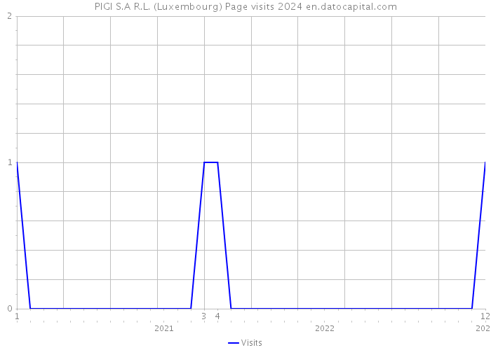 PIGI S.A R.L. (Luxembourg) Page visits 2024 