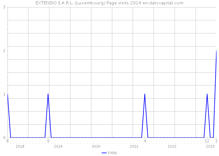 EXTENSIO S.A R.L. (Luxembourg) Page visits 2024 