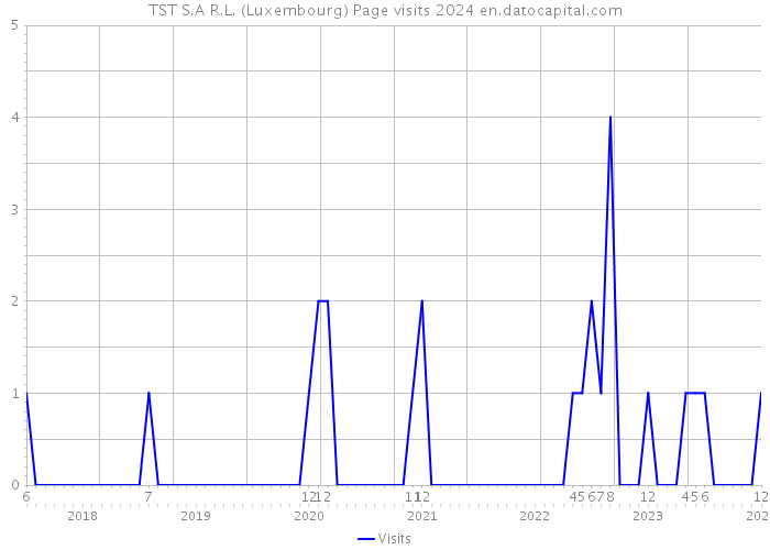 TST S.A R.L. (Luxembourg) Page visits 2024 