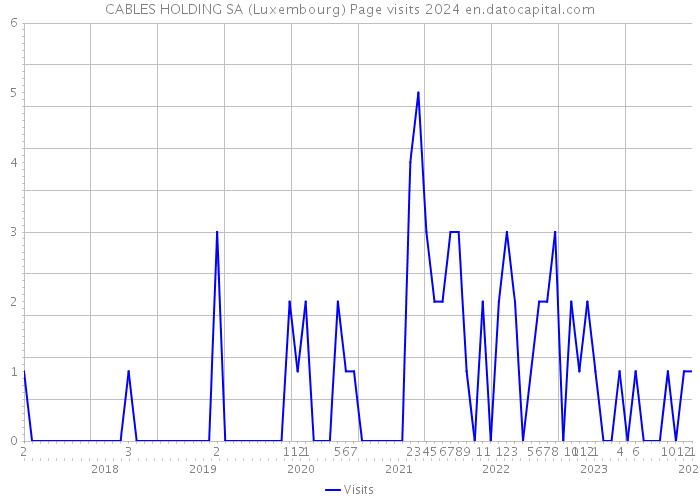 CABLES HOLDING SA (Luxembourg) Page visits 2024 