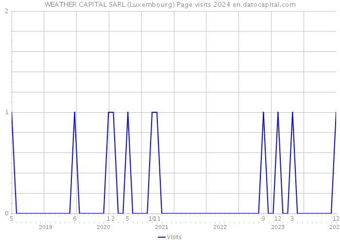 WEATHER CAPITAL SARL (Luxembourg) Page visits 2024 