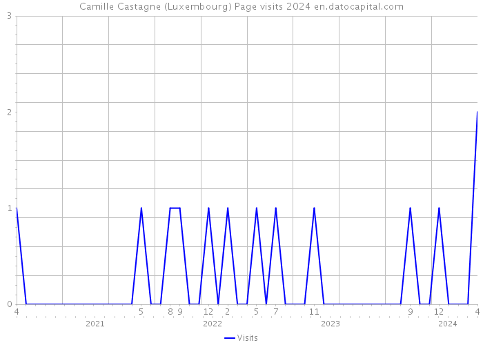 Camille Castagne (Luxembourg) Page visits 2024 