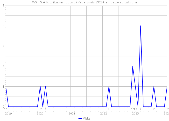 WST S.A R.L. (Luxembourg) Page visits 2024 