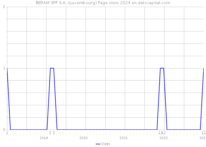 BERAM SPF S.A. (Luxembourg) Page visits 2024 