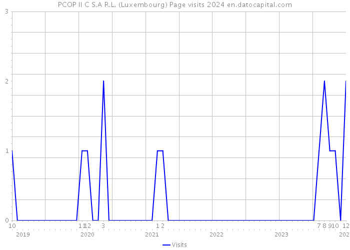 PCOP II C S.A R.L. (Luxembourg) Page visits 2024 