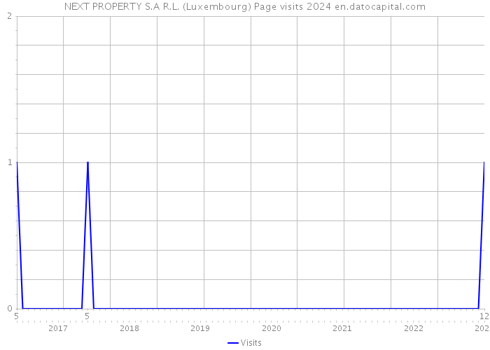 NEXT PROPERTY S.A R.L. (Luxembourg) Page visits 2024 