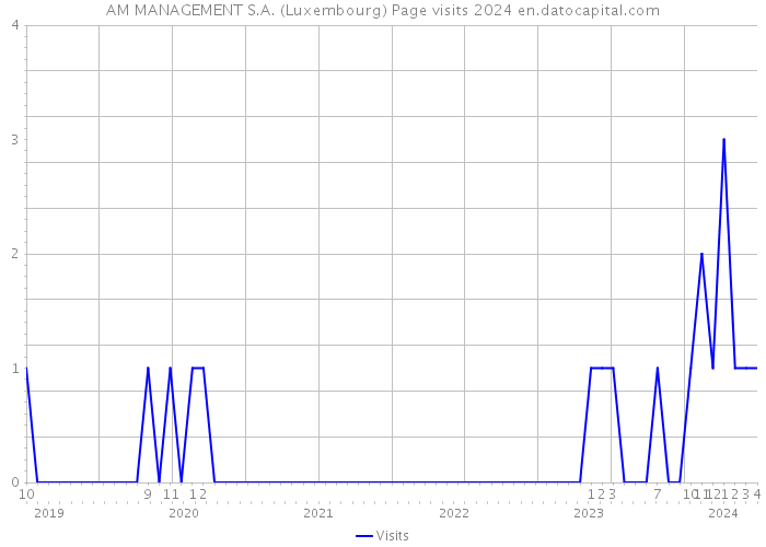 AM MANAGEMENT S.A. (Luxembourg) Page visits 2024 