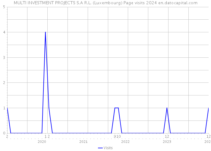 MULTI INVESTMENT PROJECTS S.A R.L. (Luxembourg) Page visits 2024 