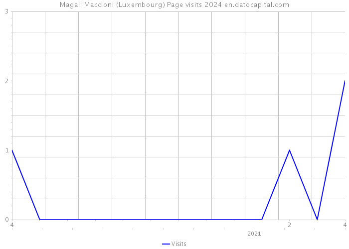 Magali Maccioni (Luxembourg) Page visits 2024 