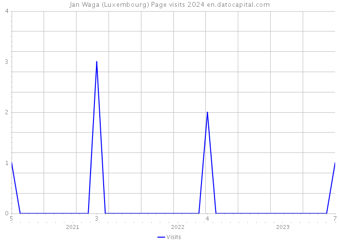 Jan Waga (Luxembourg) Page visits 2024 