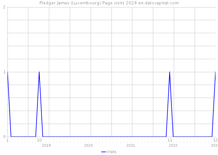 Pledger James (Luxembourg) Page visits 2024 