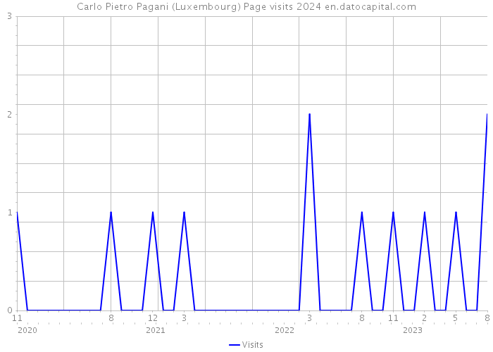 Carlo Pietro Pagani (Luxembourg) Page visits 2024 