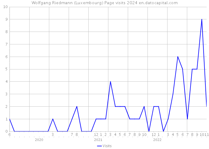Wolfgang Riedmann (Luxembourg) Page visits 2024 