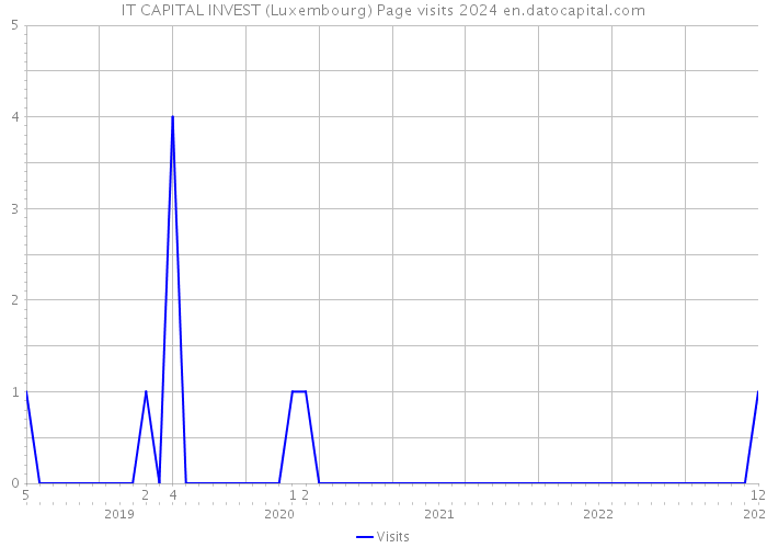 IT CAPITAL INVEST (Luxembourg) Page visits 2024 